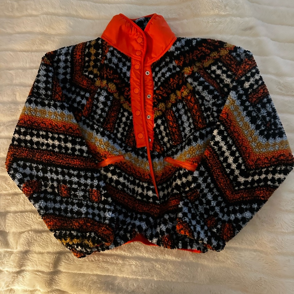 FP Movement - Free People Small Hit The Slopes Printed Fleece Jacket - Snow Cold